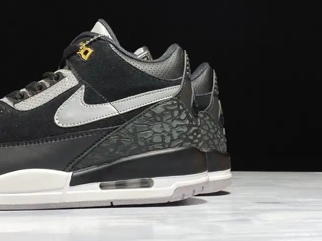 Rep CK4348-007 Black Grey Jordan Air Cement Tinker 3 0521